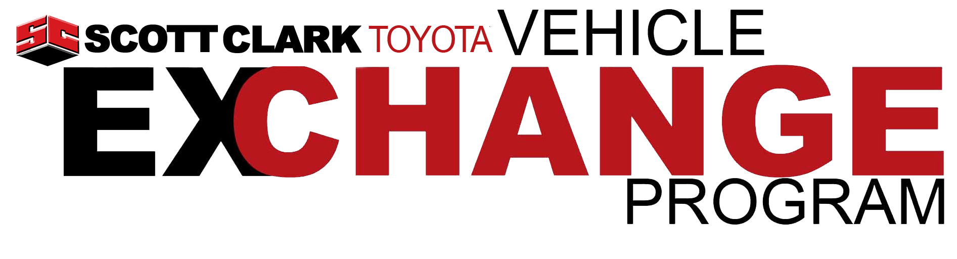 Scott Clark Toyota Vehicle Exchange Program Logo